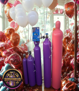 Globos con Helio en Guayaquil. Helio para Globos. Venta, Alquiler y Recarga de Tanques Cilindros. Helio para Globos en Guayaquil. Oxigeno Medicinal Guayaquil ServiGases. Gases Industriales. Distribuidor de todo tipo de Gases Industriales